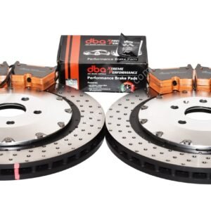 Front Audi TTRS 8S Brake Discs Pads Package DBA53912SLVXD 370x34mm DB15005XP