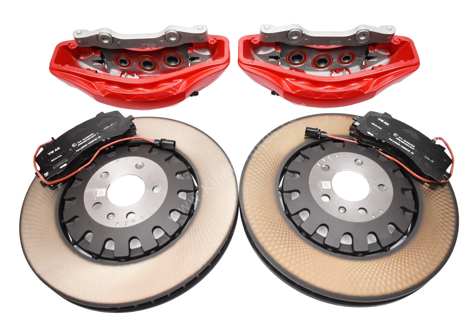 Front Audi Sq7 4M Brake Kit 6piston Red Akebono 400x38mm A4 S4 A5 S5 A6 C8 New