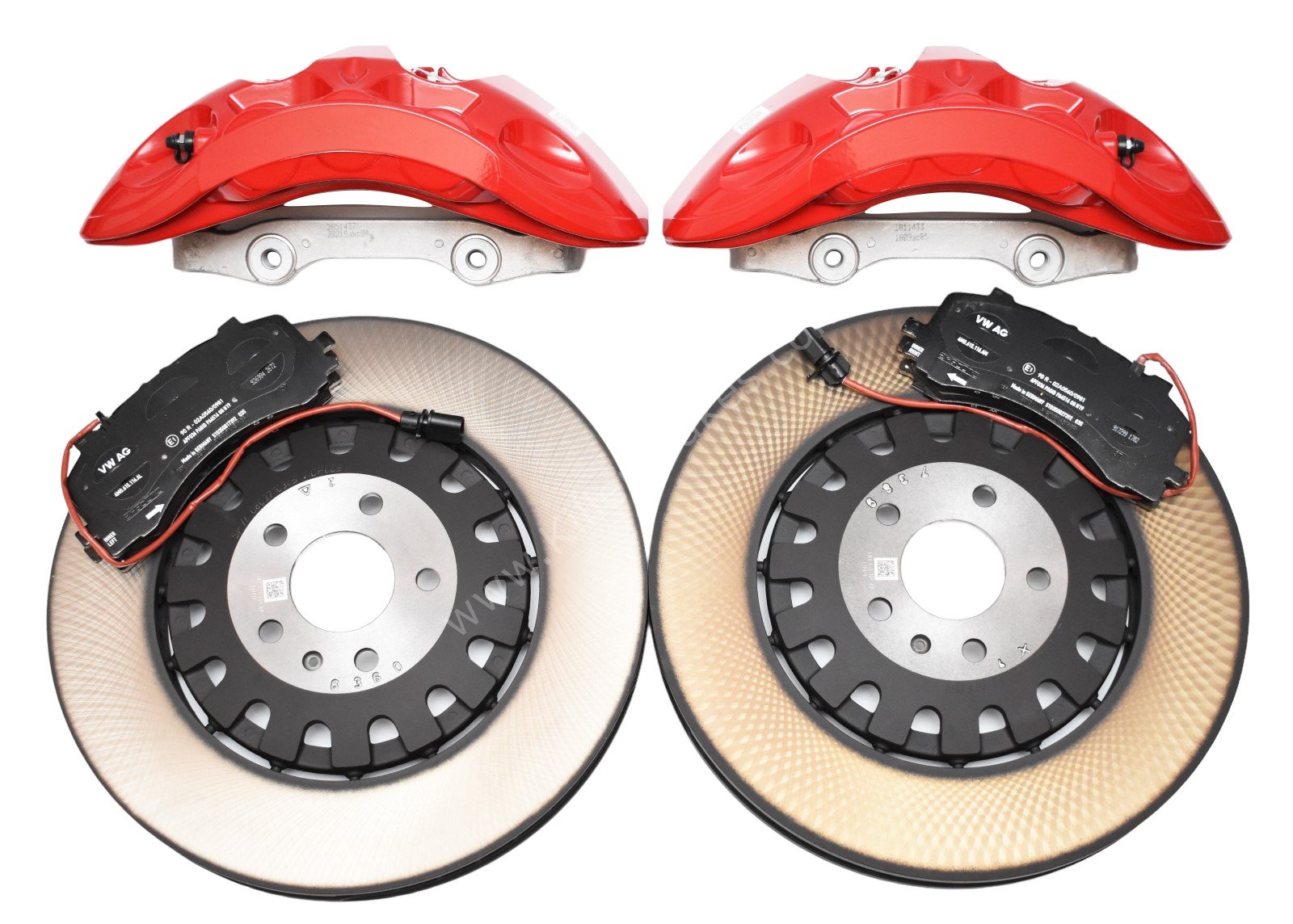Front Audi Sq7 4M Brake Kit 6piston Red Akebono 400x38mm A4 S4 A5 S5 A6 C8 New