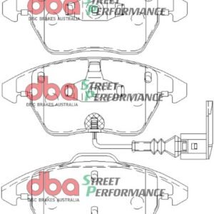 Front Golf 5 6 Scirocco DBA Brake Pads DB1849SP Street Performance