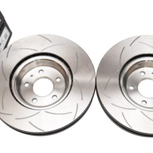 Front DBA 3016S Slotted T2 Brake Discs Audi S4 S5 B9 Audi A6 C8 350x34mm