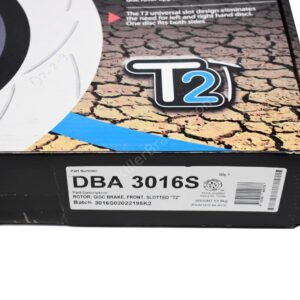Front DBA 3016S Slotted T2 Brake Discs Audi S4 S5 B9 Audi A6 C8 350x34mm