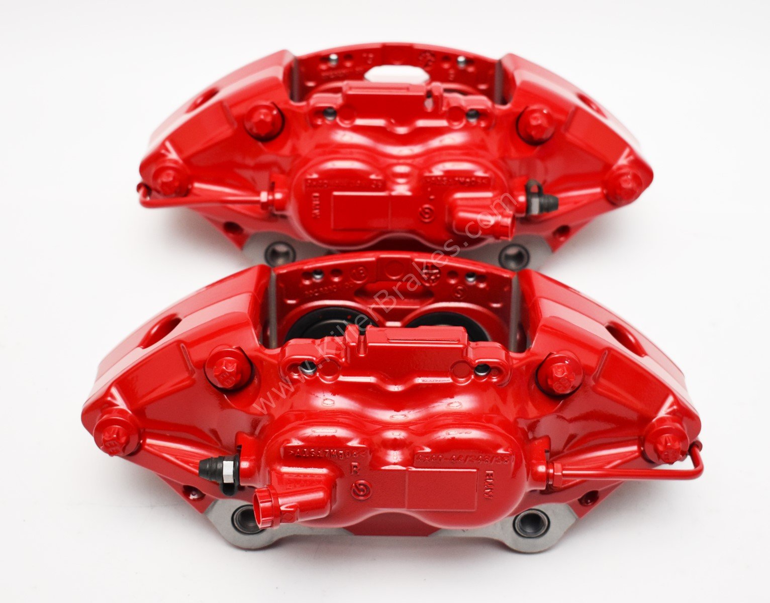 Front M Performance Red Calipers 4pot 348x36mm Brembo 34116891283 34116891284