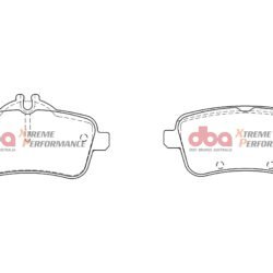 Rear Mercedes A45 AMG DBA Brake Pads DB8880XP Xtreme Performance 0064206320