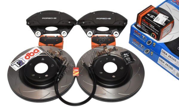 Audi A4 A5 S4 S5 B8 Brake Kit Porsche Macan Brembo 4pot DBA 345x30mm Slotted discs NEW