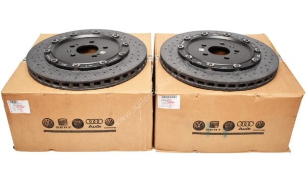 Audi RS7 4G Rear Brake Discs Ceramic 4G8615601C 4G8615601D 4G8615602C 4G8615602D New