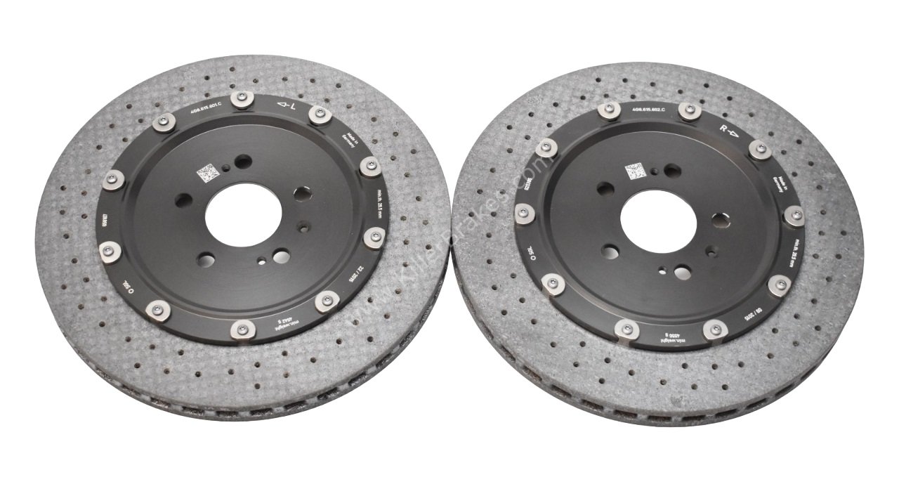 Audi RS7 4G Rear Brake Discs Ceramic 4G8615601C 4G8615601D 4G8615602C 4G8615602D New