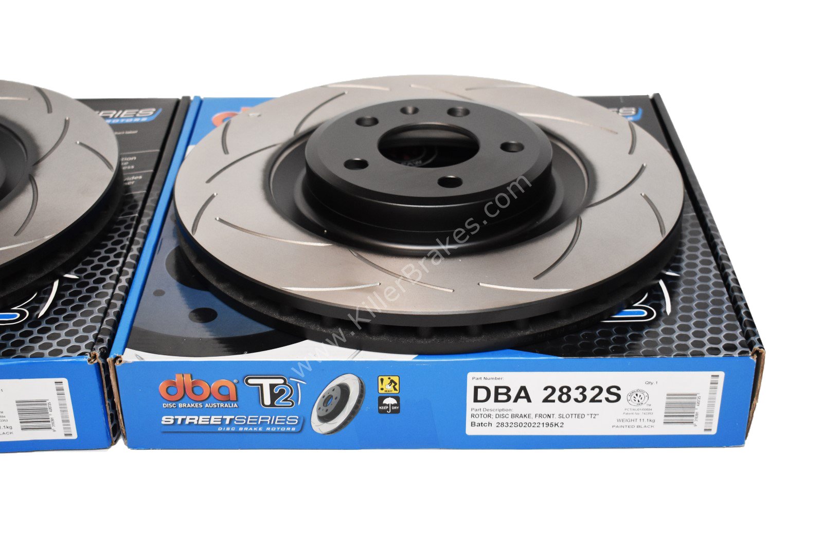 Audi-S4-S5-B8-Front-DBA-2832S-345x30mm-Brake-Discs-T2-Series-Slotted-New-4-1