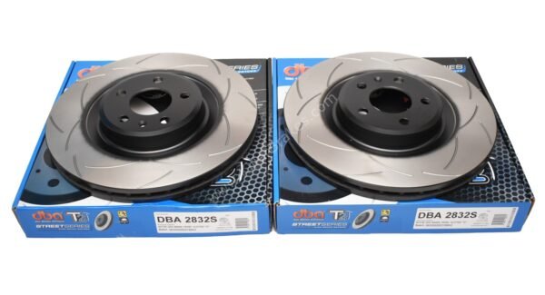 Front Audi S4 S5 B8 DBA2832S Brake Discs 345x30mm T2 Series Slotted New
