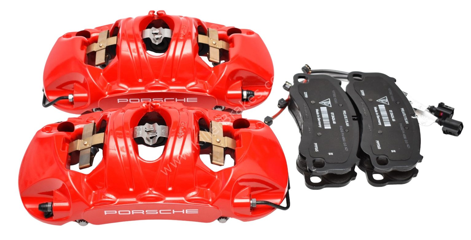 Front Porsche 991 GT3 GT3RS GT2RS Metallic 6pot Calipers Red Brembo 99135142786 99135142886 99135194783