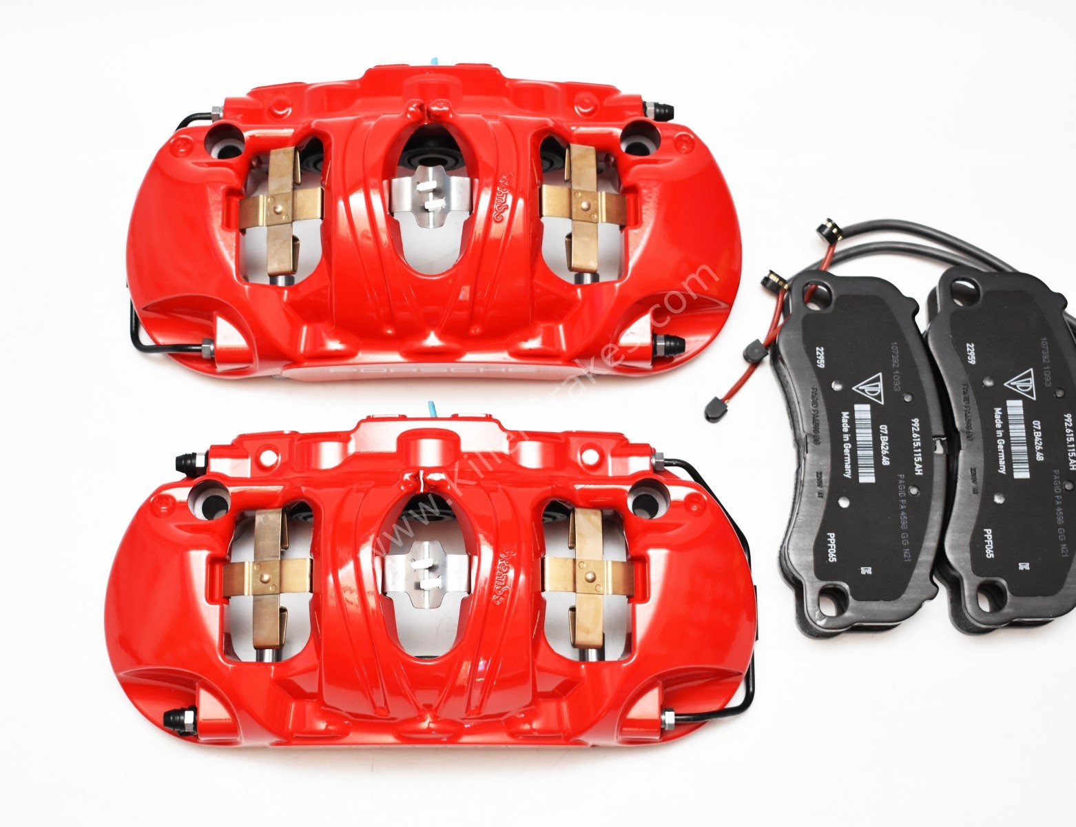 Front Porsche 991 GT3 GT3RS GT2RS Metallic 6pot Calipers Red Brembo 99135142786 99135142886 99135194783