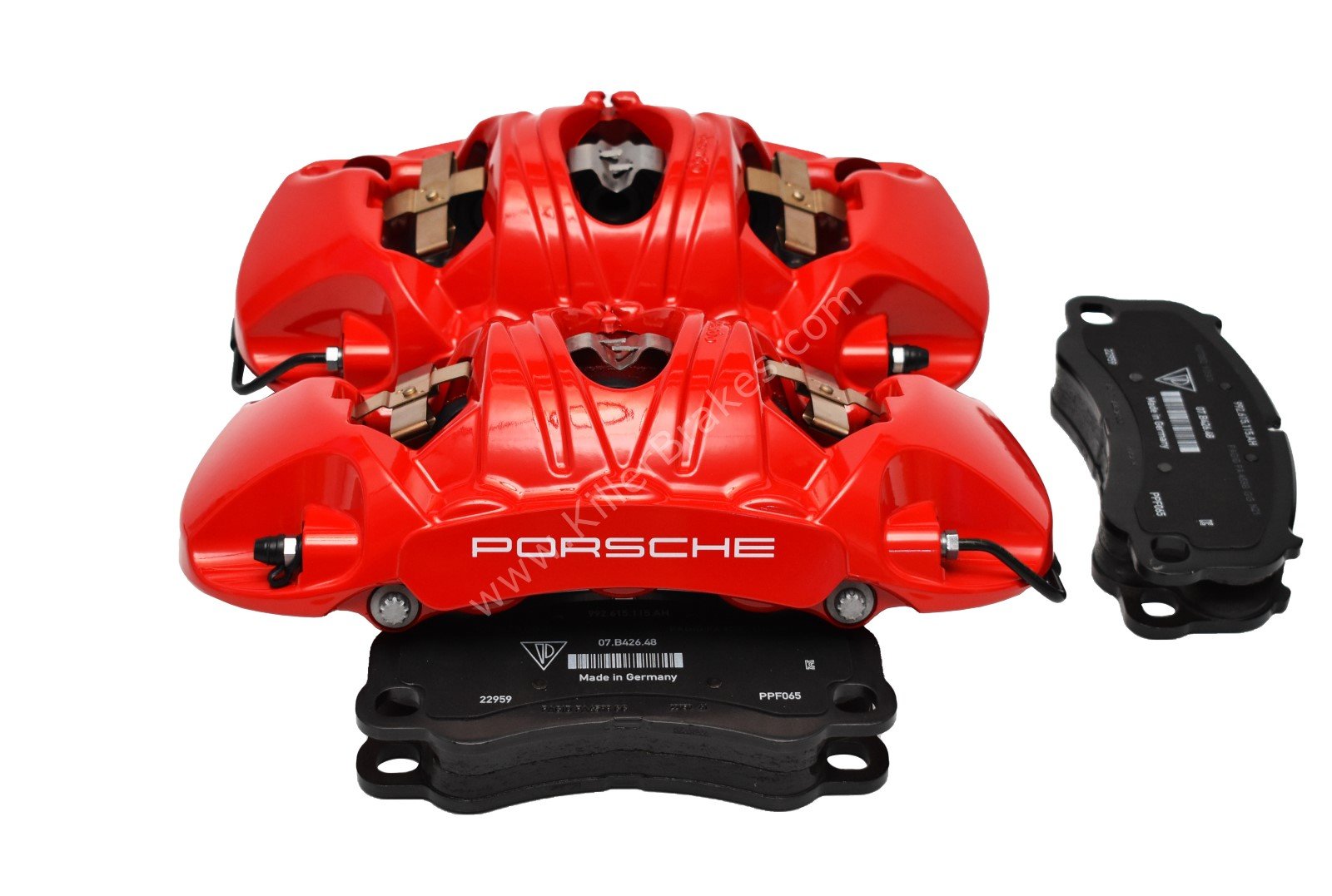 Front Porsche 991 GT3 GT3RS GT2RS Metallic 6pot Calipers Red Brembo 99135142786 99135142886 99135194783- 4 Front Porsche 991 GT3 GT3RS GT2RS Metallic 6pot Calipers Red Brembo 99135142786 99135142886 99135194783
