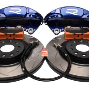 MQB Brake Kit Porsche Macan Brembo 4pot DBA 345x30mm Slotted discs NEW with color/logo options