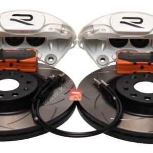 MQB Brake Kit Porsche Macan Brembo 4pot DBA 345x30mm Slotted discs NEW with color/logo options