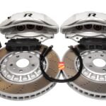 Front Audi Rsq3 F3 Brake Kit Akebono 6pot Oryx White 374x36mm New