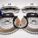 Front Audi Rsq3 F3 Brake Kit Akebono 6pot Oryx White 374x36mm New- 4