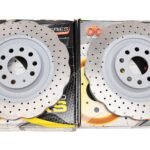 Front DBA42808WSLVXD Wave Brake Discs 345x30mm 4000 series Drilled New Golf 6R S3 8P
