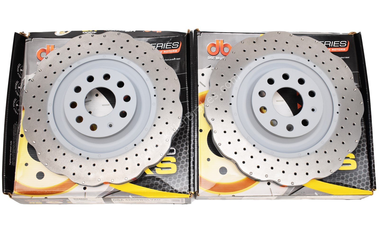 Front DBA42808WSLVXD Wave Brake Discs 345x30mm 4000 series Drilled New Golf 6R S3 8P