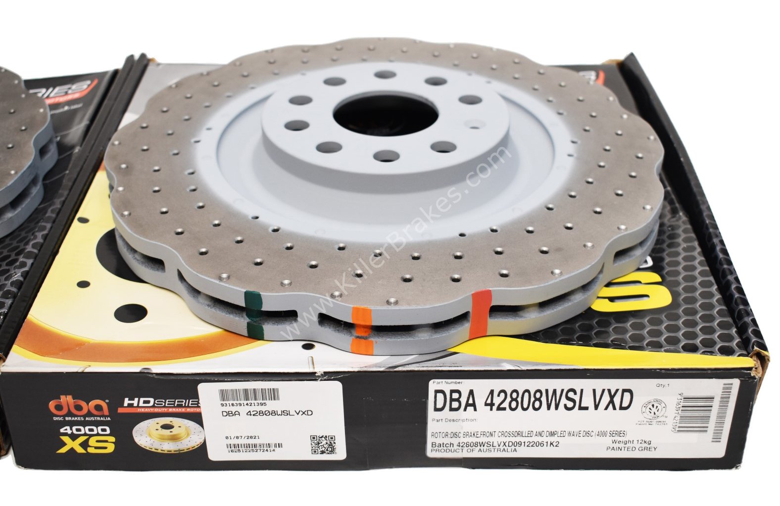 Front DBA42808WSLVXD Wave Brake Discs 345x30mm 4000 series Drilled New Golf 6R S3 8P