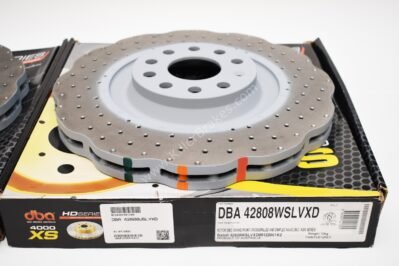 Front Wave DBA 42808WSLVXD Brake Discs 345x30mm 4000 series T3 Slotted New Golf 6R S3 8P