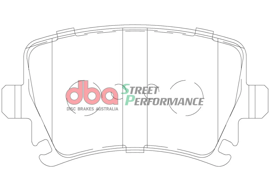 Rear Audi S3 8p Mk6 R20 DBA Brake Pads DB1865SP Street Performance