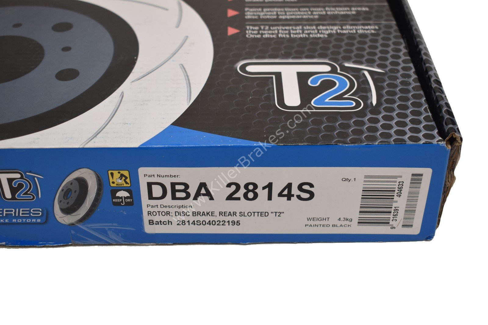 Rear DBA2814S Brake Discs 272x10mm Street Series T2 Slotted New