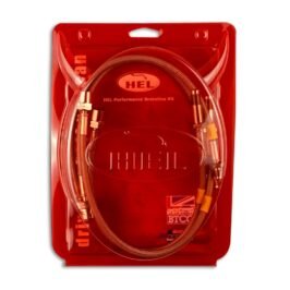 Rear MQB 350mm 356mm brake discs upgrade HEL Performance Braided Brake Lines