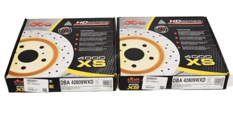 Rear Wave DBA 42809WXD Brake Discs 310x22mm 4000 series T3 Drilled New