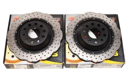 Rear Wave DBA 42809WXD Brake Discs 310x22mm 4000 series T3 Drilled New