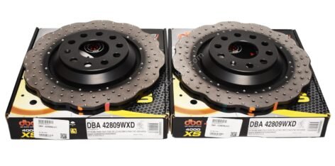 Rear Wave DBA 42809WXD Brake Discs 310x22mm 4000 series T3 Drilled New