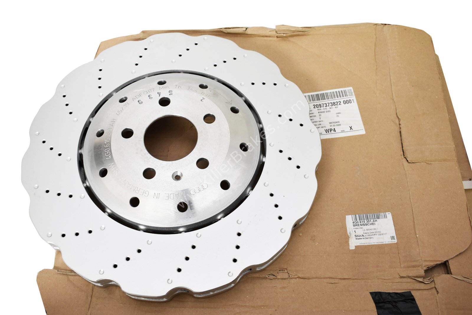 Audi-RS6-RS7-390x36mm-wave-Front-Brake-Discs-Pair-4G0615301AH-4G0615301E-NEW-10