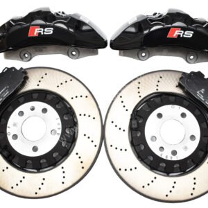 Front Audi Rs4 Rs5 B9 Original Brake Kit 6piston Black Akebono 375x36mm A4 S4 A5 S5 A6 C8 New