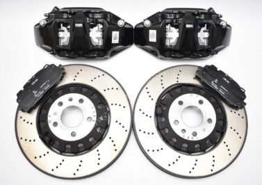 Front Audi Rs4 Rs5 B9 Original Brake Kit 6piston Black Akebono 375x36mm A4 S4 A5 S5 A6 C8 New