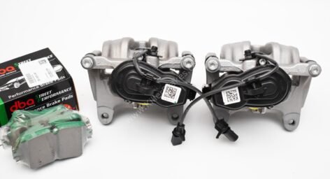 Rear Audi SQ7 4M 350mm Calipers 4M0615403 4M0615404 Grey New
