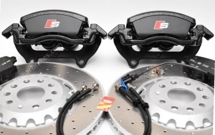 Front Golf 8R Audi S3 8Y 2piston Brake Kit 357x34mm 8Y0615123 8Y0615124 5WA615301A Black New