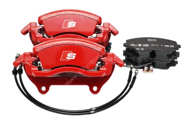 Front Golf 8R Audi S3 8Y 2piston Brake calipers 8Y0615123A 8Y0615124A Red New