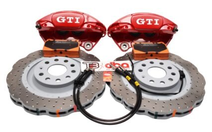 MQB Brake Kit Porsche Macan Brembo 4pot DBA 345x30mm Drilled Wave Brake Discs NEW with color logo options