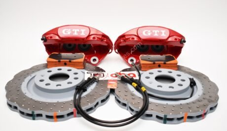 MQB Brake Kit Porsche Macan Brembo 4pot DBA 345x30mm Drilled Wave Brake Discs NEW with color logo options