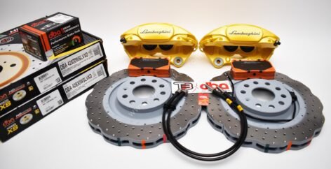 MQB Brake Kit Porsche Macan Brembo 4pot DBA 345x30mm Drilled Wave Brake Discs NEW with color logo options