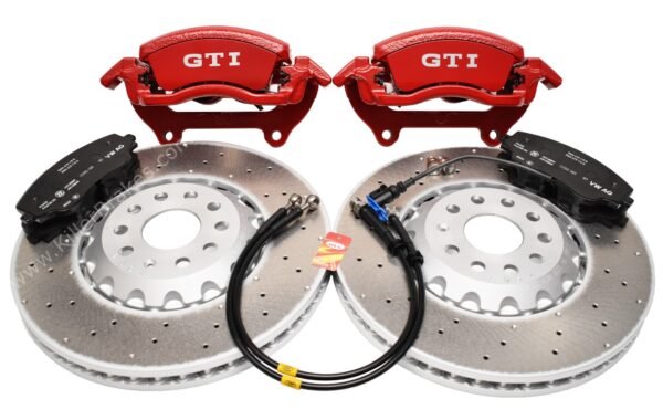 Front Golf Clubsport GTI Audi S3 8Y 2piston Brake Kit 357x34mm 5WA615123D 5WA615124D 5WA615301J Red New