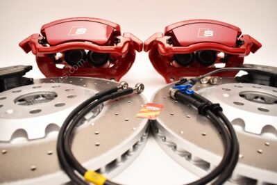 Front Golf 8R Audi S3 8Y 2piston Brake Kit 357x34mm 8Y0615123A 8Y0615124A 5WA615301A Red New