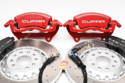 Front Golf 8R Audi S3 8Y 2piston Brake Kit 357x34mm 8Y0615123A 8Y0615124A 5WA615301A Red New