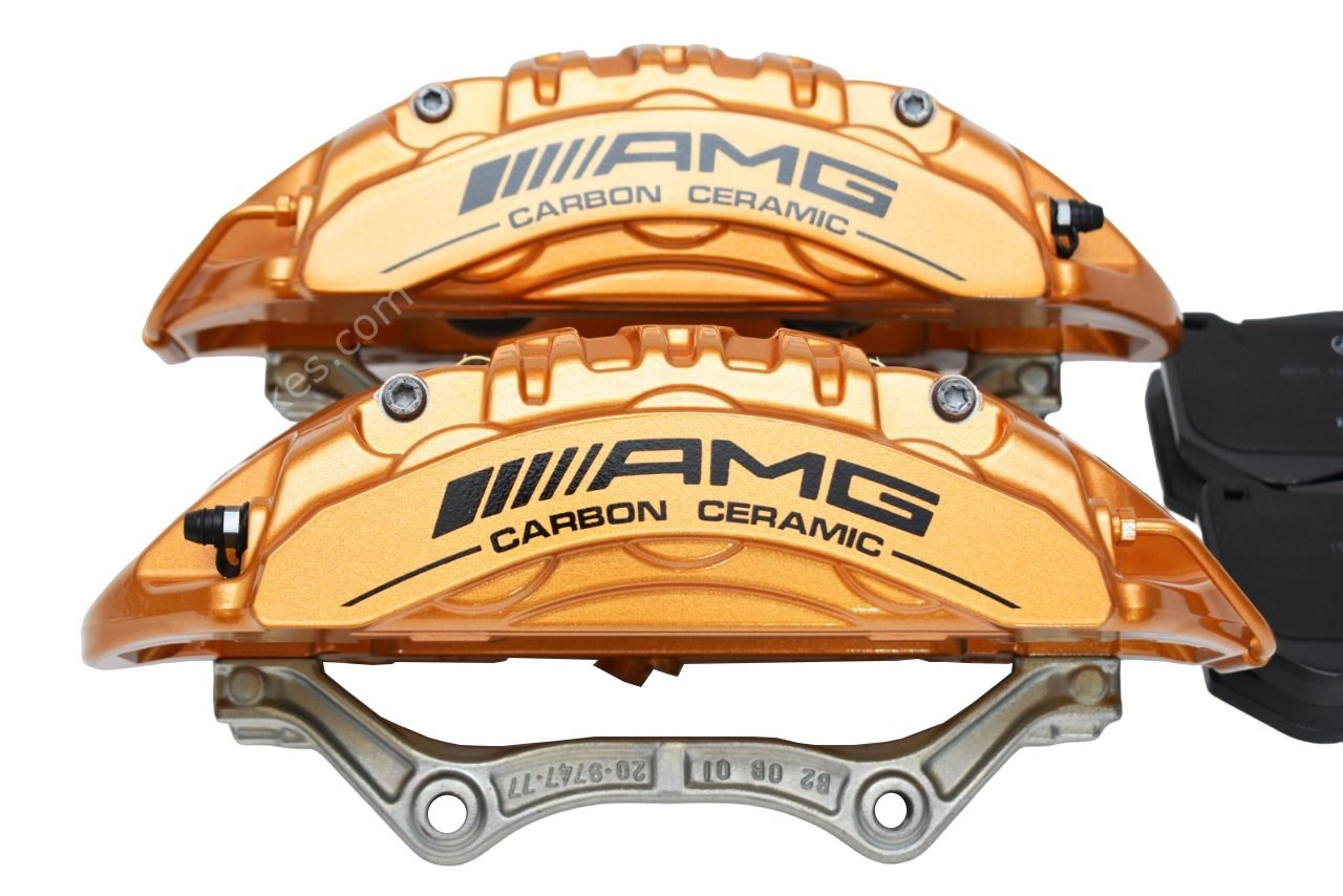 Mercedes W222 C217 S 63 AMG Carbon Front Brake Calipers Ceramic A2224215598 A2224215698 A0064200720