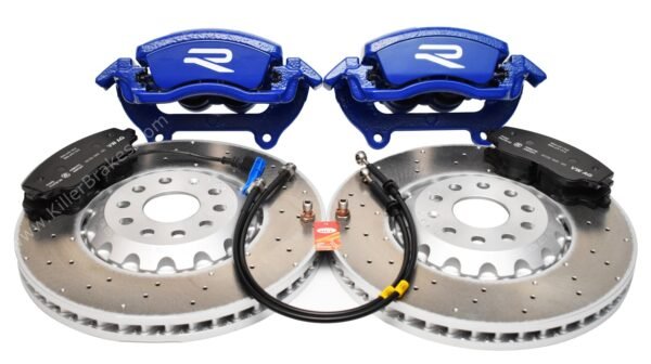 Front Golf 8R Audi S3 8Y 2piston Brake Kit 357x34mm 8Y0615123 8Y0615124 5WA615301A Blue New