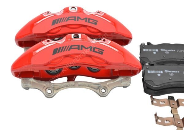 Genuine AMG 6pot Brake Calipers Set with pads for Mercedes-Benz W222 S63 S65 S class HQ SE OEM NEW