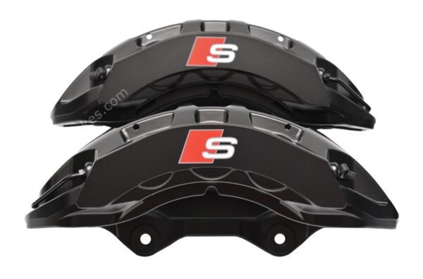 Front Audi E-Tron Brembo 6pot Calipers 400x38mm 4KE615107F 4KE615108F Black A4 S4 A5 S5 Rs4 Rs5 B9 A6 C8 New