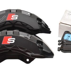 Front Audi E-Tron Brembo 6pot Calipers 400x38mm 4KE615107F 4KE615108F Black A4 S4 A5 S5 Rs4 Rs5 B9 A6 C8 New