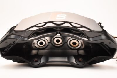 Front Audi E-Tron Brembo 6pot Calipers 400x38mm 4KE615107F 4KE615108F Black A4 S4 A5 S5 Rs4 Rs5 B9 A6 C8 New