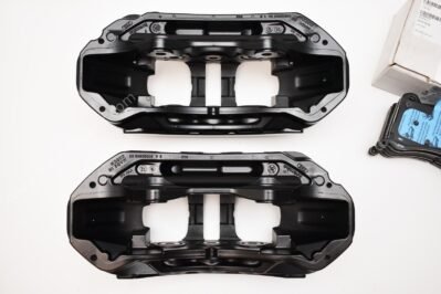 Front Audi E-Tron Brembo 6pot Calipers 400x38mm 4KE615107F 4KE615108F Black A4 S4 A5 S5 Rs4 Rs5 B9 A6 C8 New