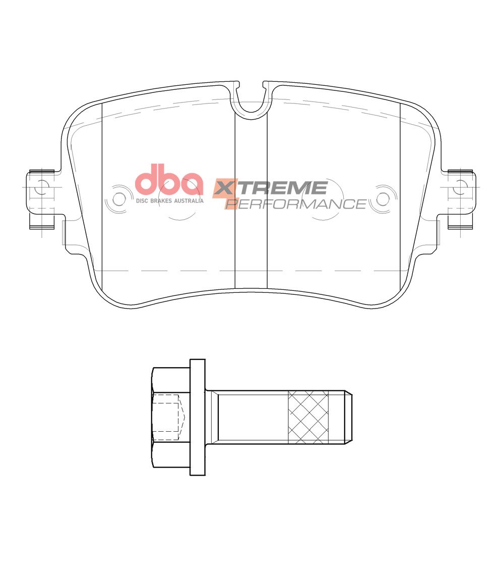 Rear DB15032XP DBA Xtreme Performance Brake Pads Audi Rs4 Rs5 B9 S4 S5 B9 A6 C8